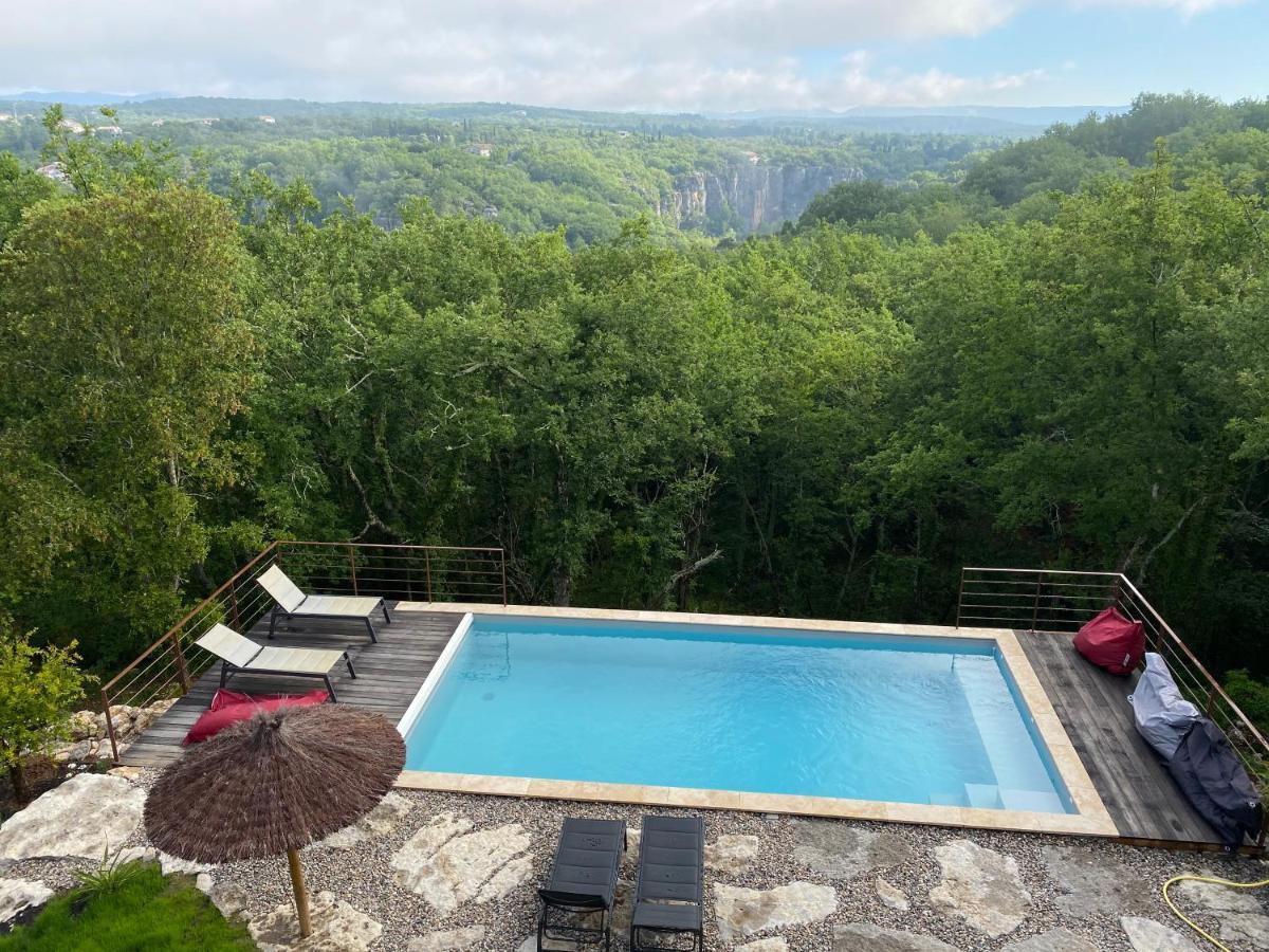 Gites Des Falaises De La Beaume Labeaume Exterior foto